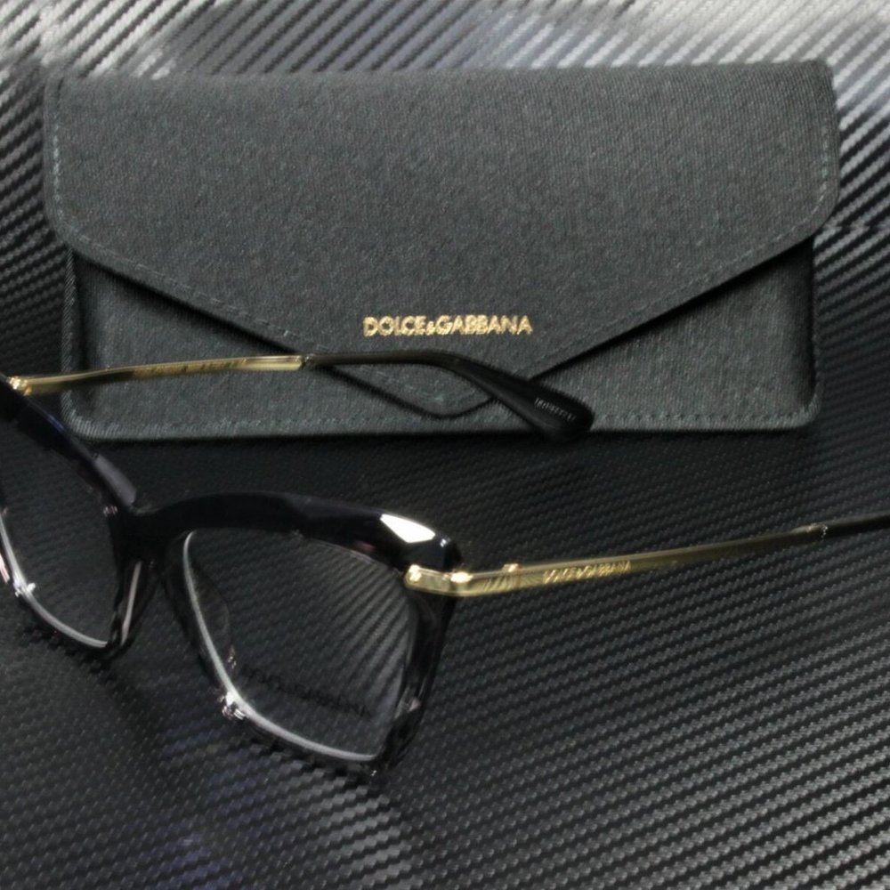 NEW Dolce & Gabbana 53mm Transparent Eyeglasses